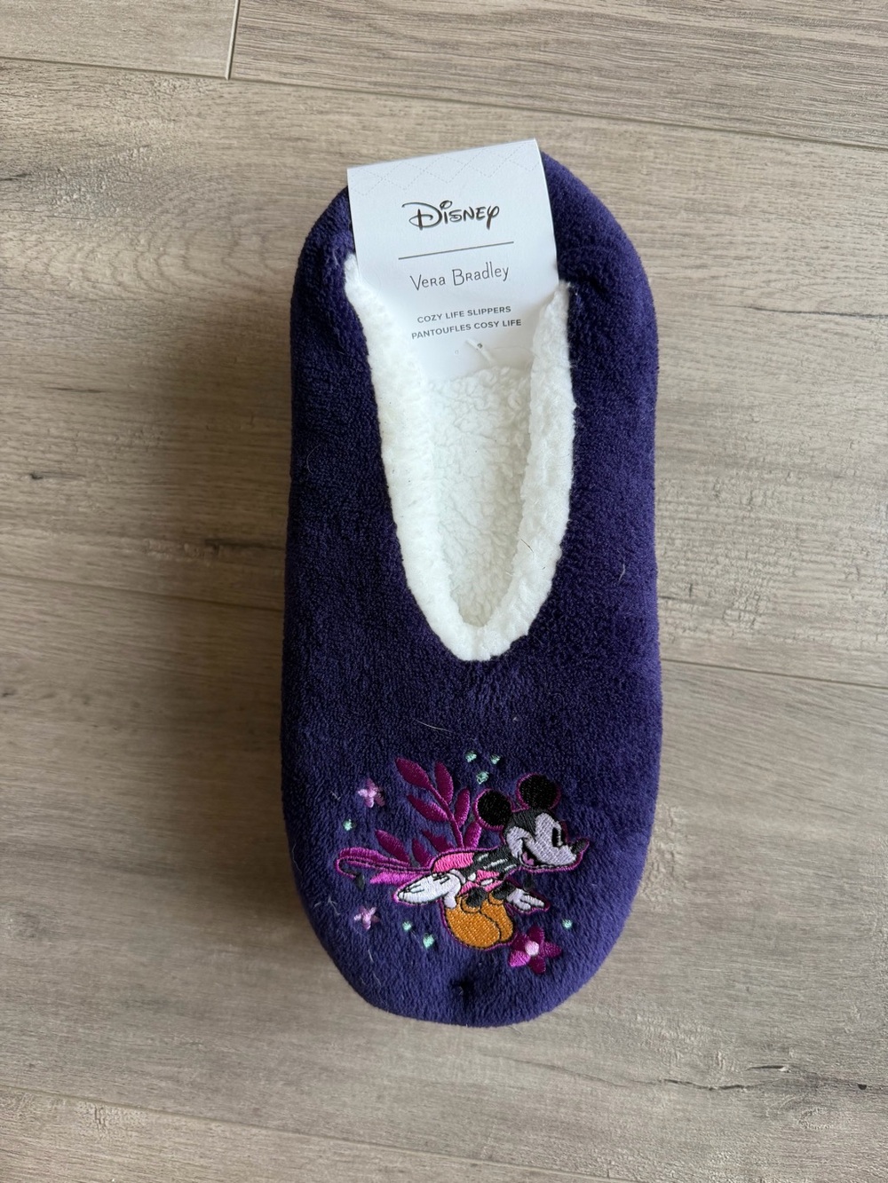 NWT Vera Bradley Disney Cozy Life Slippers- Mickey & Minnie’s Flirty Floral
